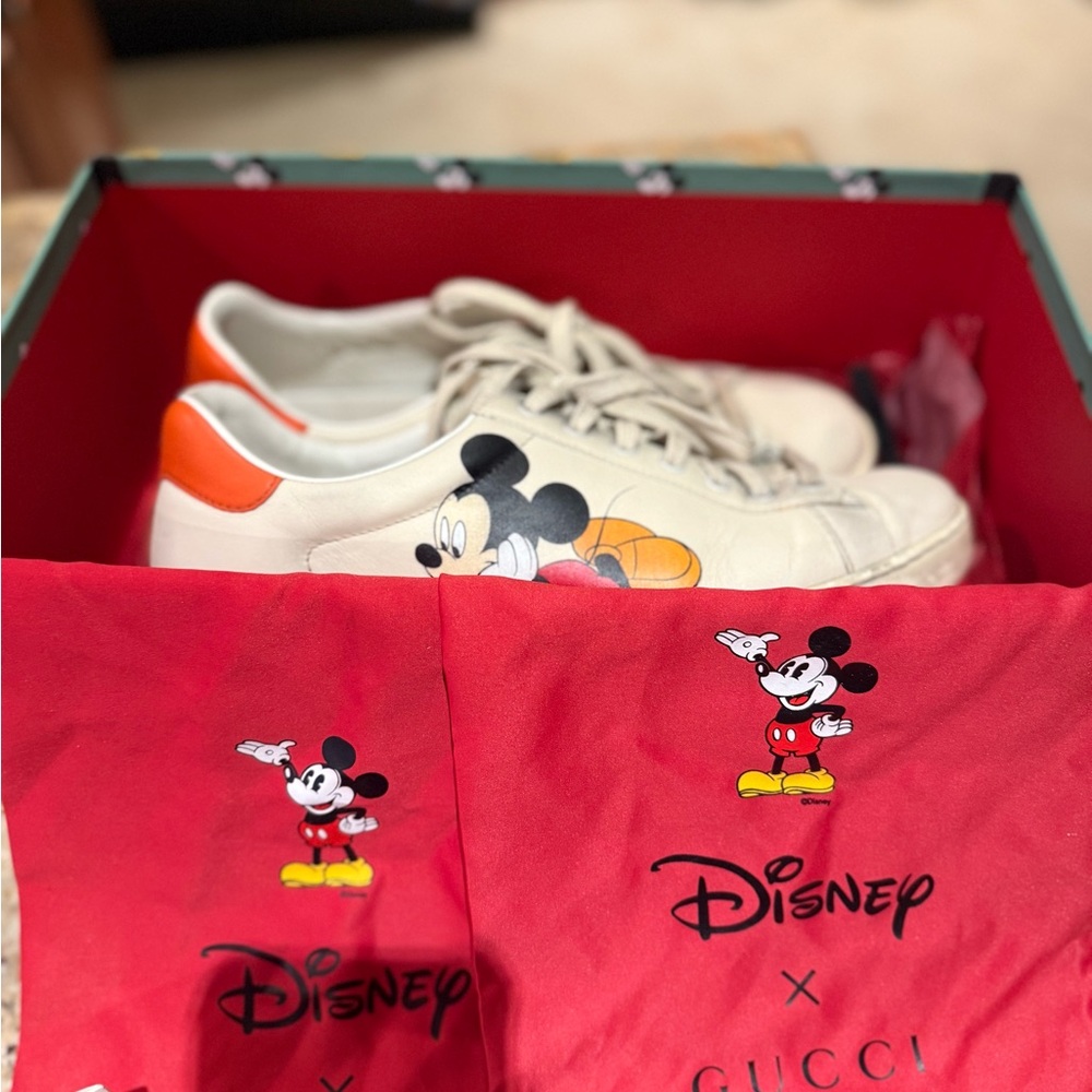Gucci X Disney Mickey Mouse Ace Sneakers